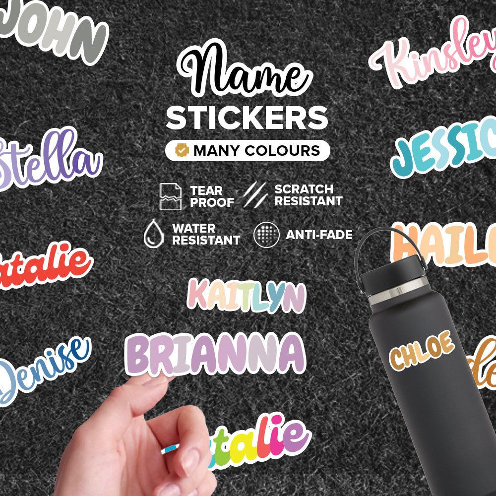 Diecut Name Stickers (20-28pcs)