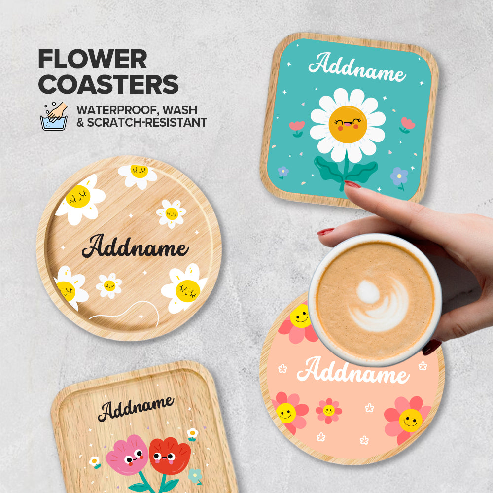 Flower Coasters
