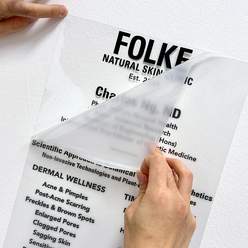 Opening Hours (Transparent Sticker)