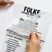 Opening Hours (Transparent Sticker)