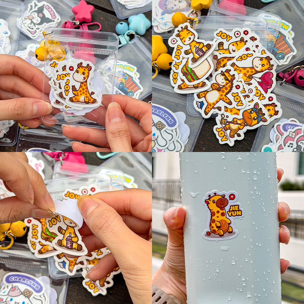 Stickers Keychain Pouch