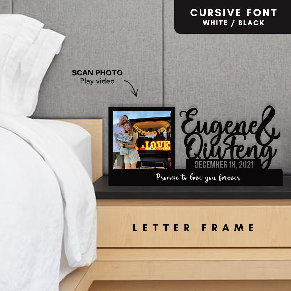 Cursive Letter Frame