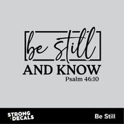 Be Still