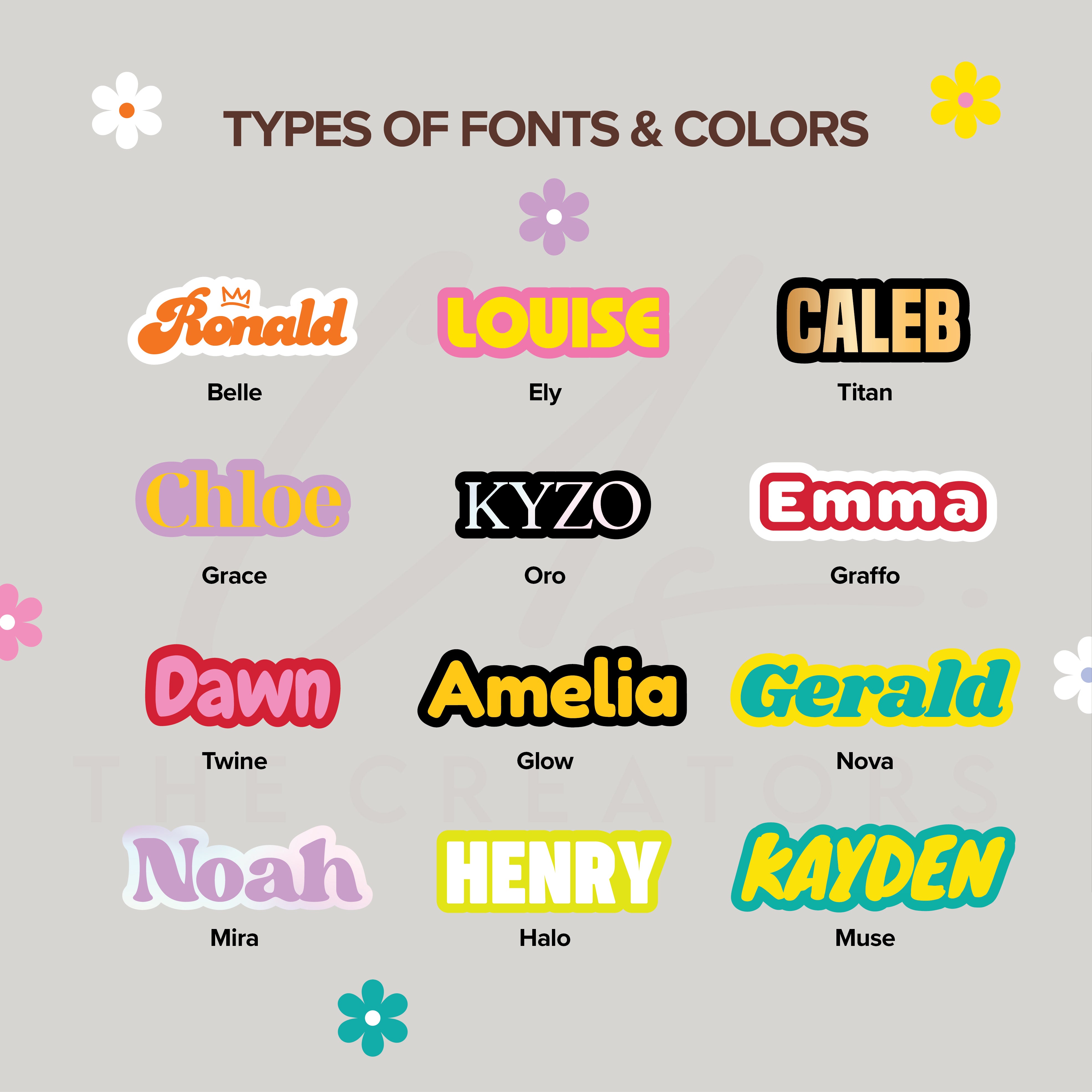 Name Vinyl (2 Colors)