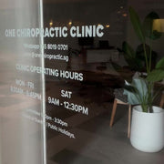 Opening Hours (Transparent Sticker)