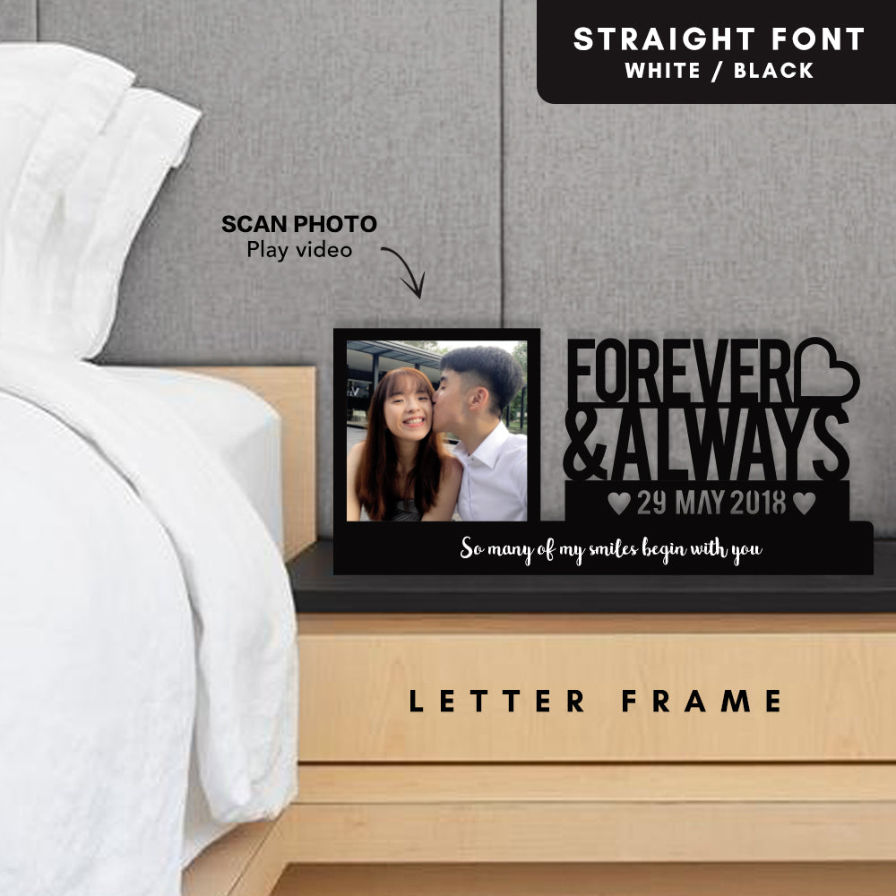 Straight Letter Frame